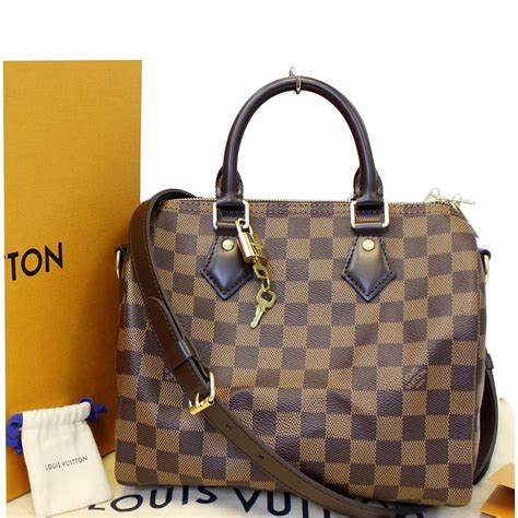 lv speedy 25 damier ebene price|lv speedy 25 size.